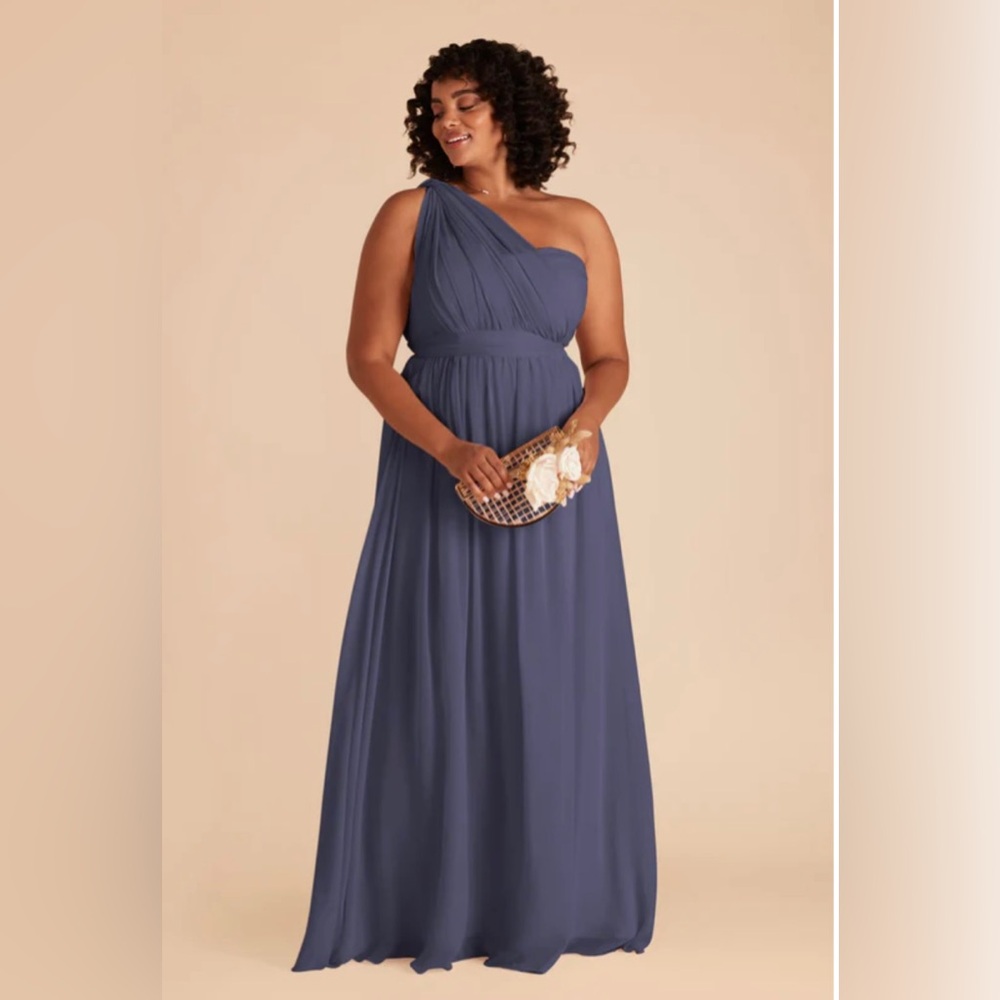 BIRDY GREY Grace Convertible Dress Chiffon Dusk Blue XS - Picture 8 of 13